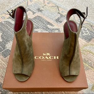 Coach Peep Toe Bootie size 7.5